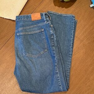 EUC J. Crew Full Length Classic Straight Leg Blue Jeans SZ 31 (12-14)